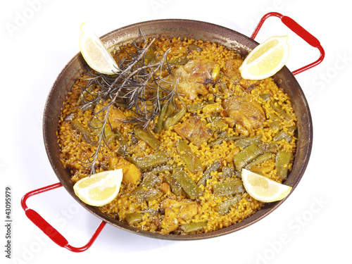 Photo: Paella in a pan Paella in a pan