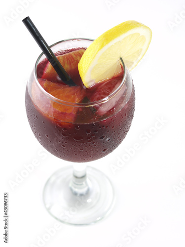 Photo: Glass of Sangria Glass of Sangria