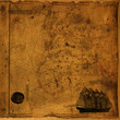 Vintage Map With Compass and Ship