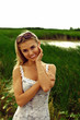 Portrait of beautiful caucasian woman