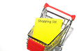 Foto: Shopping list Shopping list