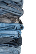 Foto: Stack of jeans closeup Stack of jeans closeup