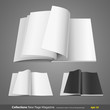 Collections new page magazine, vector illustration