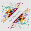 Splash watercolor background illustration