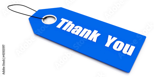 Illustration: blue ticket, thank you blue ticket, thank you