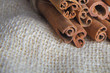 Photo: Closeup of cinnamon bark sticks Closeup of cinnamon bark sticks