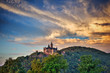 Schloß Wernigerode, Sonnenuntergang