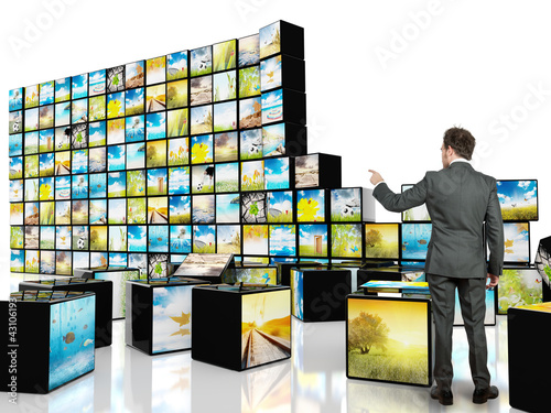 Photo: Abstract cube television Abstract cube television