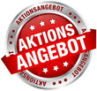 Button Banner "Aktionsangebot" rot/silber