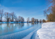 snow-covered winter river