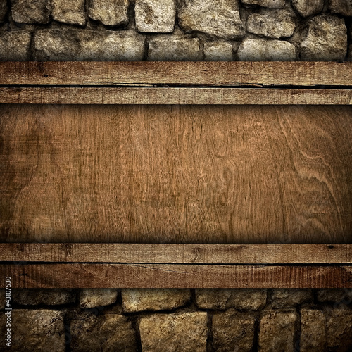 wood board on stone wood board on stone