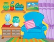 Vector: Room with furniture theme image 2 Room with furniture theme image 2
