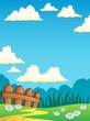 Vector: Spring theme landscape 4 Spring theme landscape 4