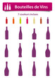 Pictos Bouteilles de Vins
