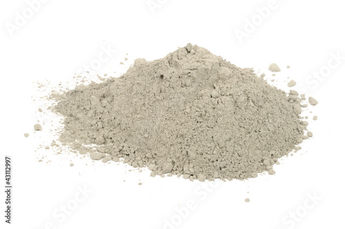 Photo: Pile of Cement Isolated on White Background Pile of Cement Isolated on White Background