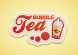 Vector: Bubble Tea Logo Rot Bubble Tea Logo Rot