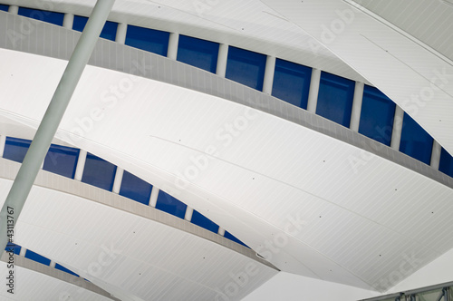 Photo: Modern Architecture on Airport Railing Station Modern Architecture on Airport Railing Station