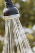 Shower with running water