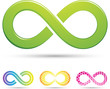 Vector: Vector illustration of sleek style Infinity Symbols Vector illustration of sleek style Infinity Symbols