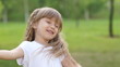 Portrait of a girl with beautiful hair-1