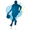 Dribbling Basketball Player