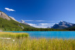 Beautiful Canadian Landscape: Lake with turquoise blue water, Ro