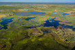 The Okavango Delta from the air