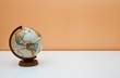Photo: The globe on the students desk The globe on the students desk
