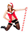 Photo: Beautiful and sexy christmas woman Beautiful and sexy christmas woman
