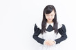おじぎをする女性