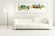 White Couch with an Artwork