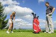 Abschlag beim Golf