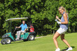 Golferin freut sich