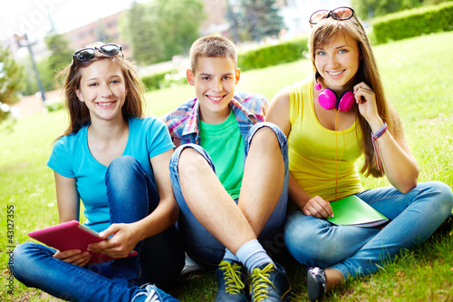 Photo: Students at leisure Students at leisure