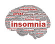 Insomnia symbol isolated on white background