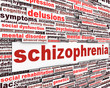 Schizophrenia message concept