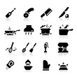 Kitchen utensils icons