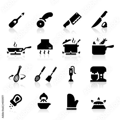 Vector: Kitchen utensils icons Kitchen utensils icons