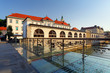 River in Ljubljana from Dragon Bridge, Slovenia