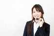 Foto: asian busineswoman with headset asian busineswoman with headset