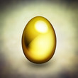 gold egg in nest