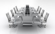 Illustration: Conference table. Conference table.