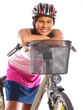 mädchen auf dem fahrrad