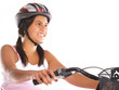 mädchen auf dem fahrrad