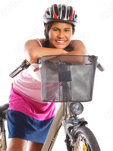 Photo: mädchen auf dem fahrrad mädchen auf dem fahrrad