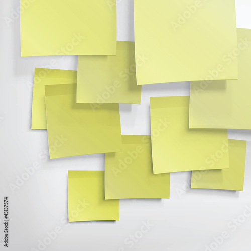 Vector: Yellow sticky notes. Abstract background, vector, EPS10 Yellow sticky notes. Abstract background, vector, EPS10