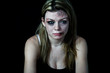 Photo: Beaten Woman with bruises and blood Beaten Woman with bruises and blood
