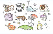 Cartoon animals set