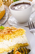 flat cake with an almond and sugar