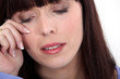 Woman crying